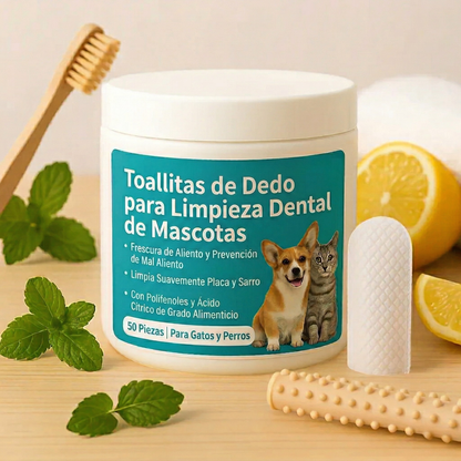 Pawsz™- Toallitas dentales naturales para mascotas