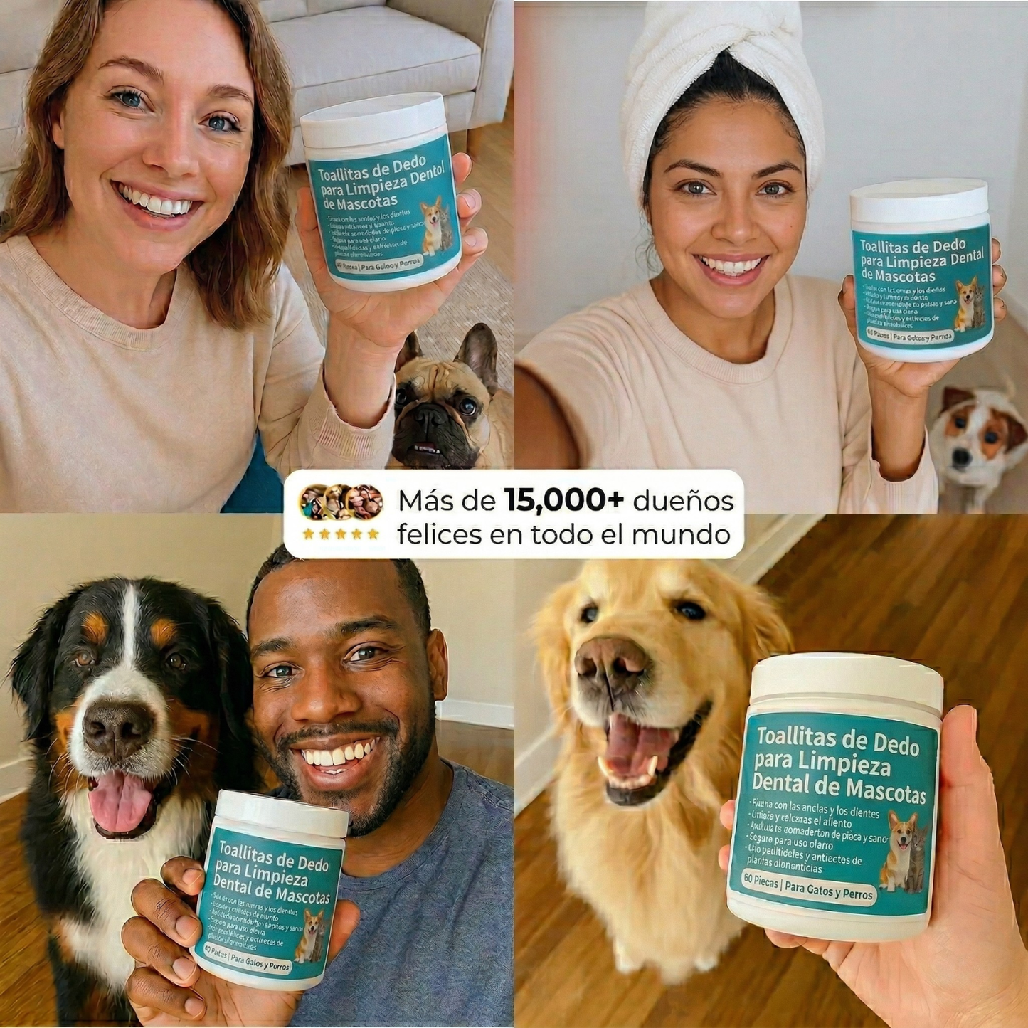 Pawsz™- Toallitas dentales naturales para mascotas