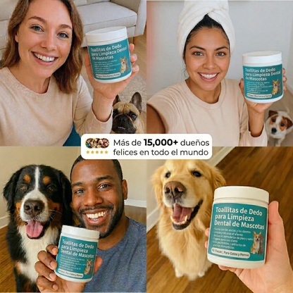 Pawsz™- Toallitas dentales naturales para mascotas